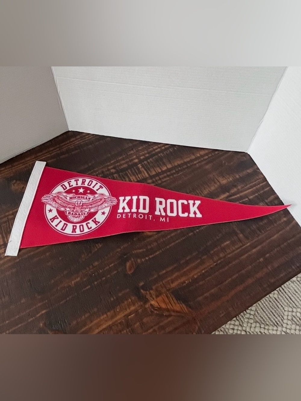 Kid Rock: Detroit Old School Pennant “Michigan Bad Ass” 24” Felt Pennant